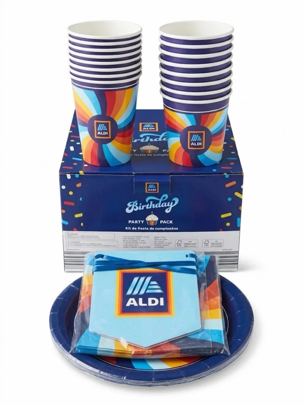 ALDI Birthday Party Decorations, ALDI Party Banner & Tableware Set